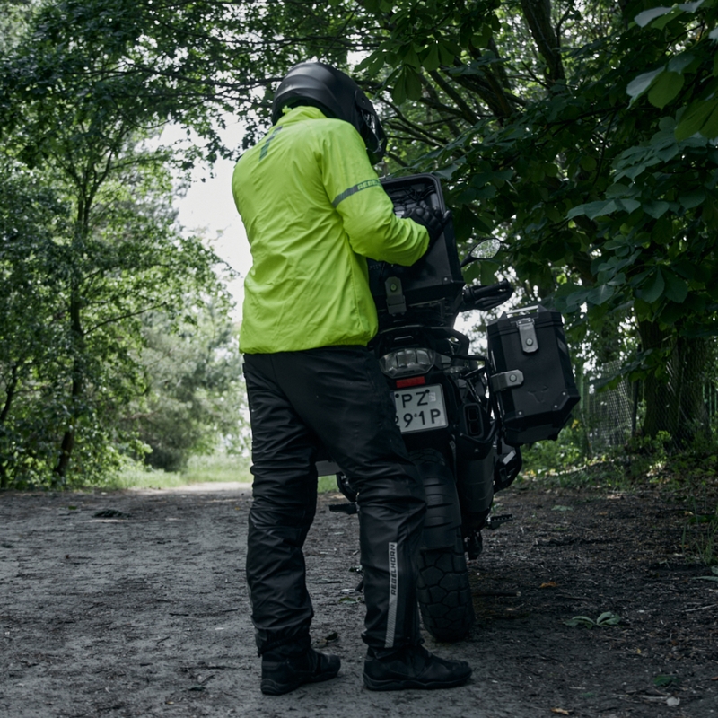 Rebelhorn Ocean fluoro geltonos spalvos lietaus striukė