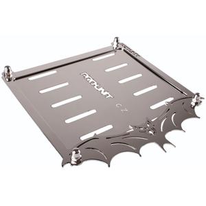 Nerūdijančio plieno padėkliukas po CZ valstybinio numerio ženklu Šikšnosparnis