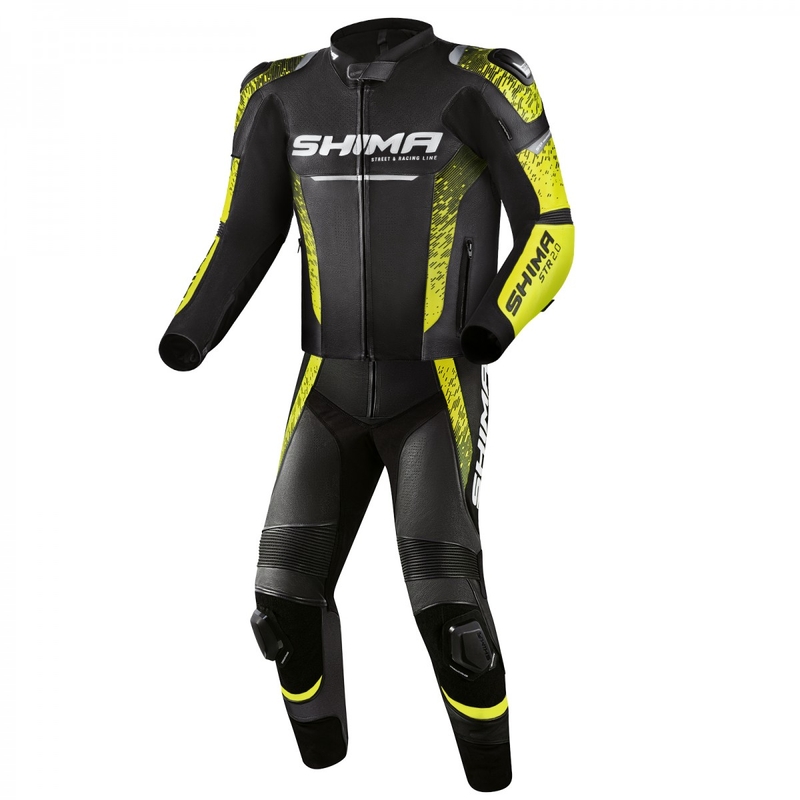 Motociklininko striukė Shima STR 2.0 black-fluo yellow
