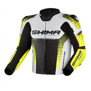 Motociklininko striukė Shima STR 2.0 black-white-fluo yellow