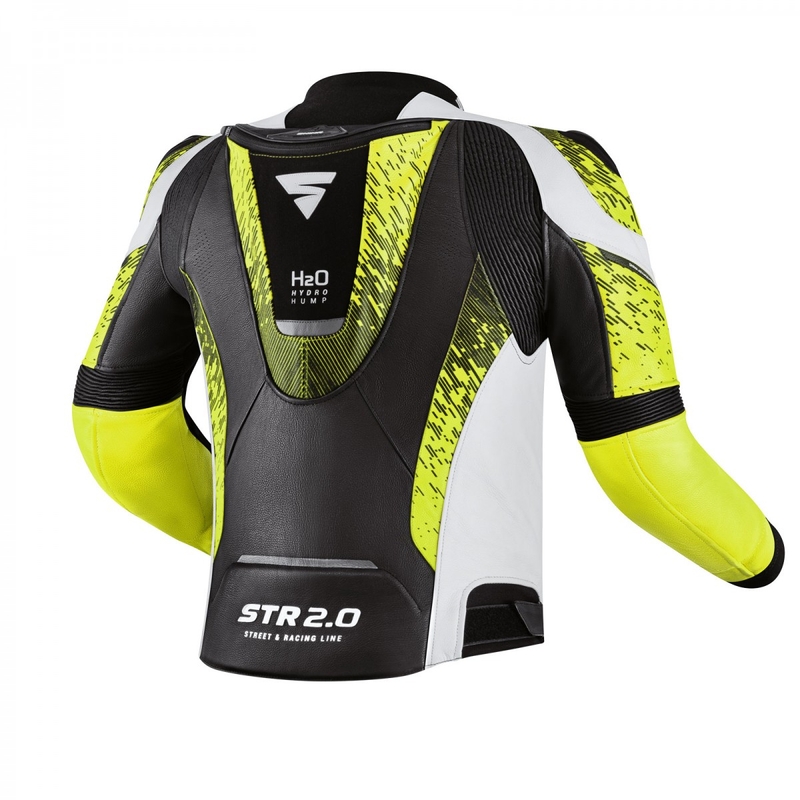 Motociklininko striukė Shima STR 2.0 black-white-fluo yellow