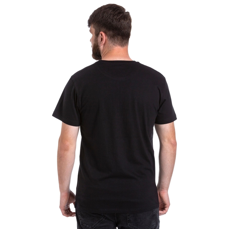 Marškinėliai Meatfly Mounty black išpardavimas