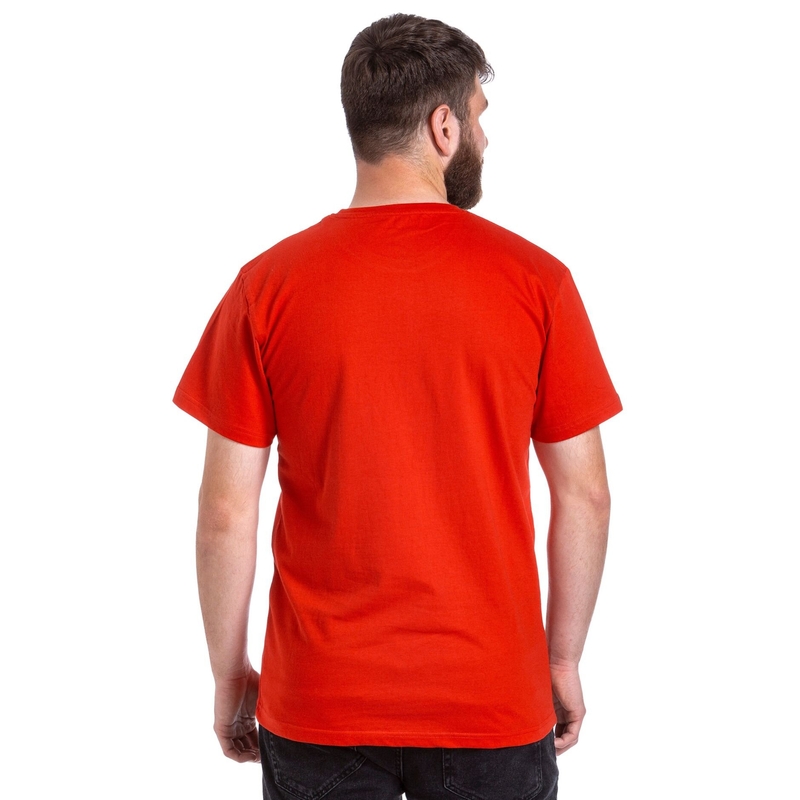 Marškinėliai Meatfly Mounty red išpardavimas