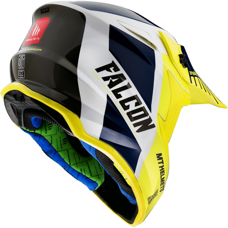 Motokrosová přilba MT Falcon Warrior žlutá
