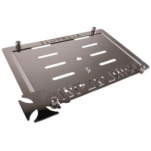 Nerūdijančio plieno trinkelė po SK valstybinio numerio ženklu Live To Ride Slovakija išpardavimas