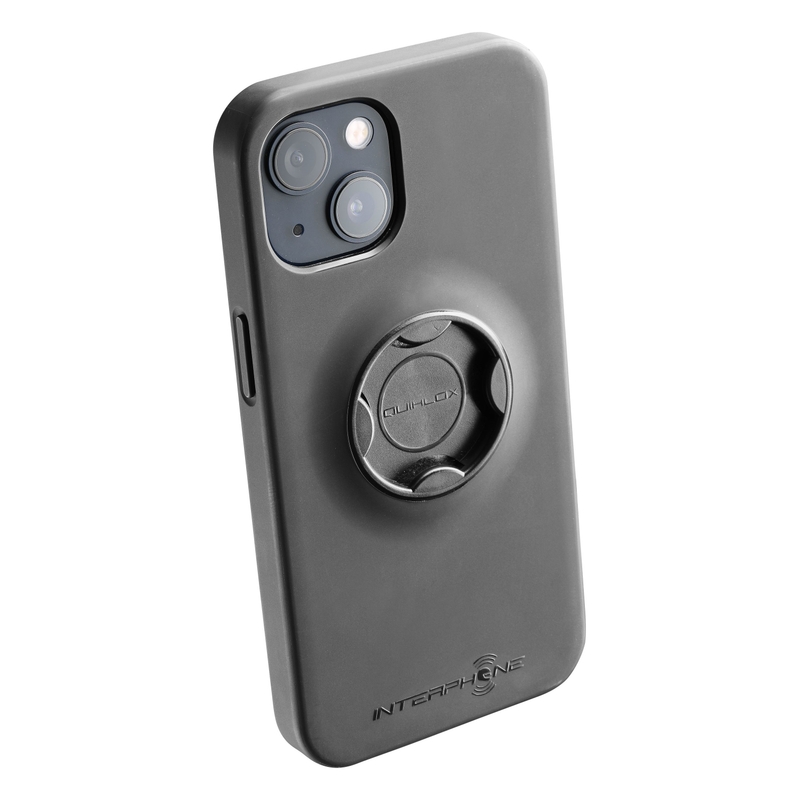 Apsauginis dangtelis "Interphone QUIKLOX", skirtas "Apple iPhone 13", juodas