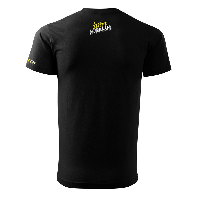 Vyriški marškinėliai „MotoZem“ – Mes gyvename su motociklais