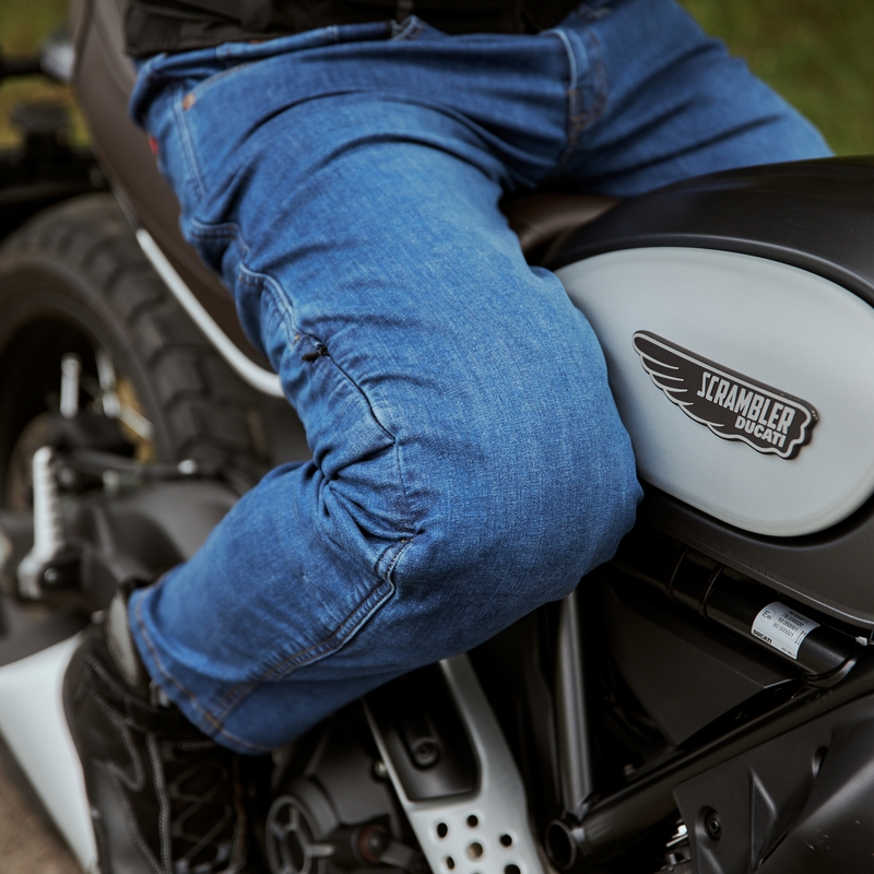 Motociklininko džinsai Rebelhorn Classic III RG wash blue išpardavimas