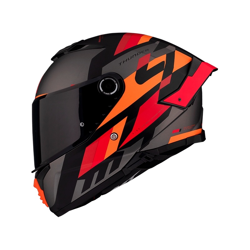 Integrální přilba na motorku MT FF118SV Thunder 4 SV ERGO B15 šedo-oranžovo-červená