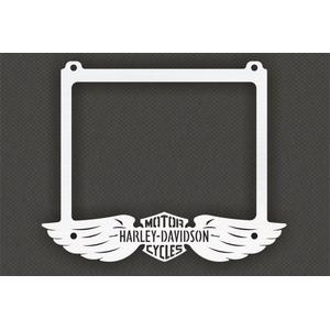 Nerūdijančio plieno pagalvėlė CZ valstybinio numerio ženklui HD motociklams 2