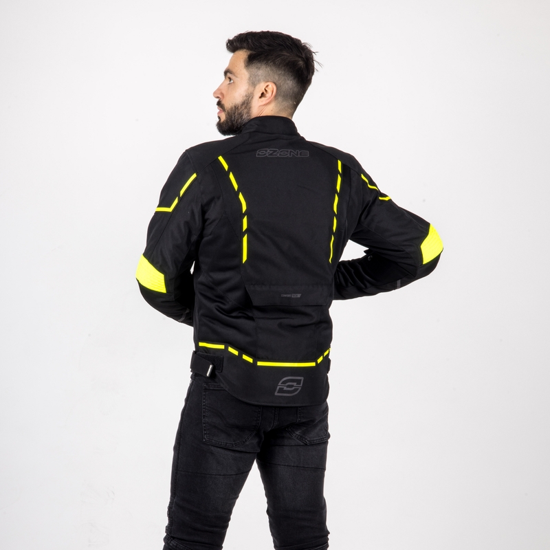 Moto striukė Ozone Jet II black-fluo yellow išpardavimas
