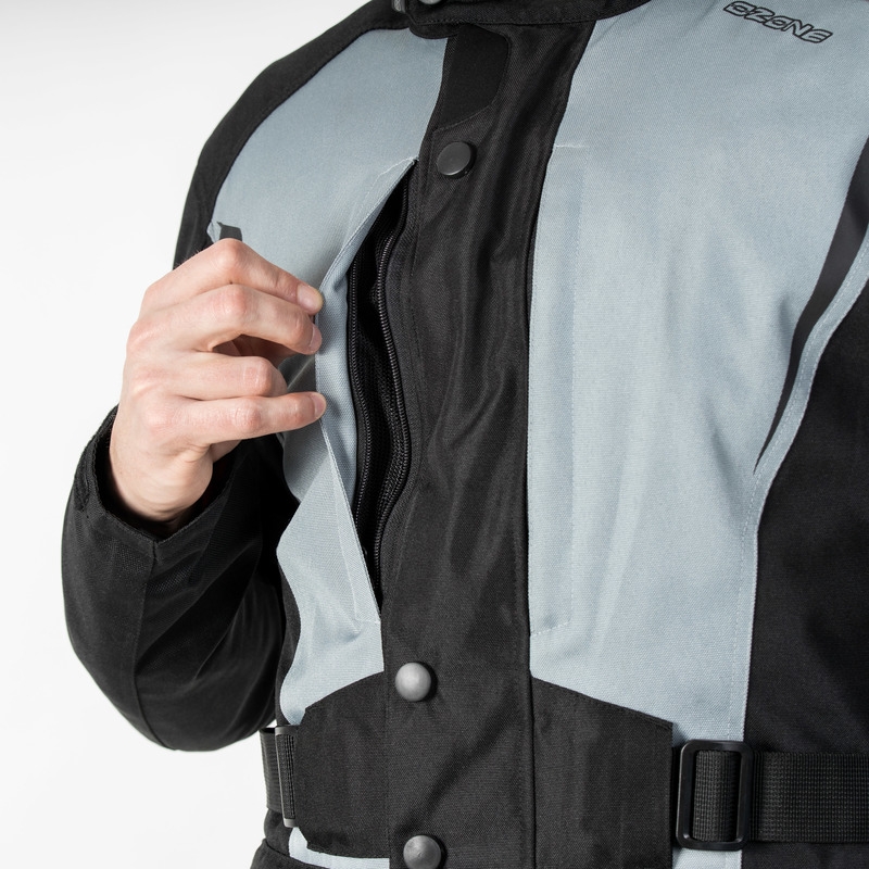 Bunda na motorku Ozone Traker černo-šedá výprodej