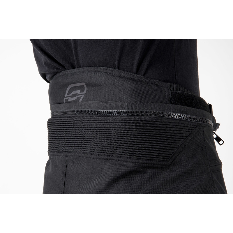 "Ozone Vulcan" juodos prailgintos motociklininko kelnės