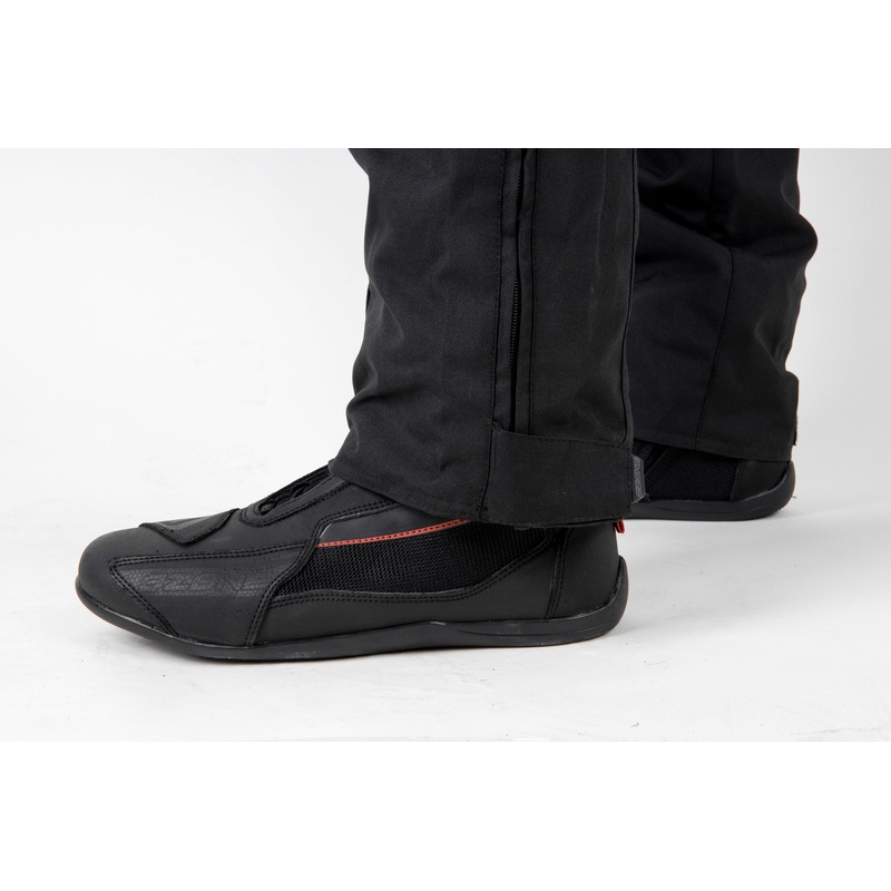 "Ozone Vulcan" juodos prailgintos motociklininko kelnės