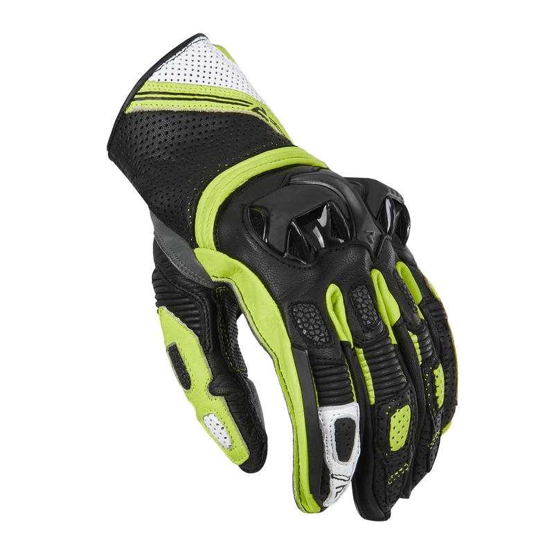 Motociklininko pirštinės Rebelhorn ST Short black-grey-fluo yellow išpardavimas
