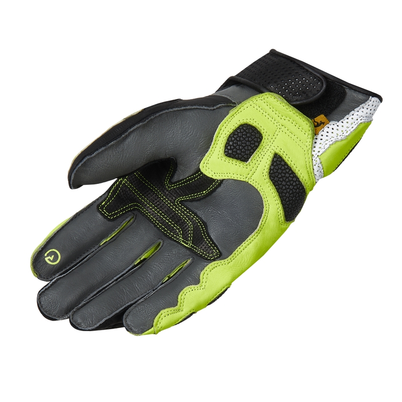 Motociklininko pirštinės Rebelhorn ST Short black-grey-fluo yellow išpardavimas