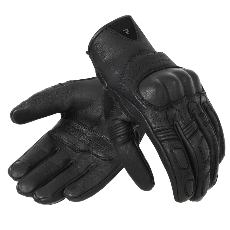 Motociklininko pirštinės Rebelhorn Thug II black perforated