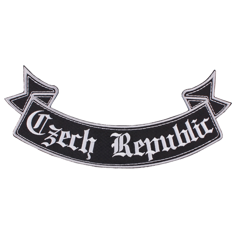Pleistras Čekijos Respublikos kaspinas apačioje