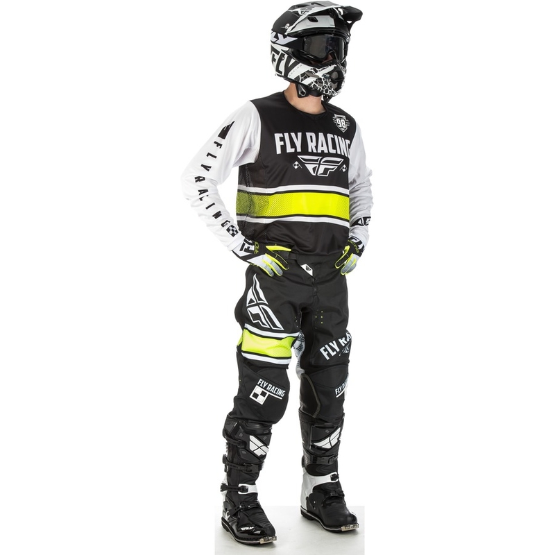 Motokrosový dres FLY Racing Kinetic ERA 2018 - USA bílo-černý