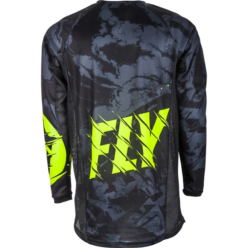 Motokrosový dres FLY Racing Kinetic OUTLAW 2018 - USA černo-fluo žlutý