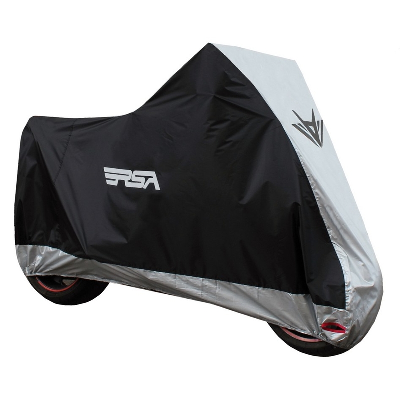 Motociklo uždangalas RSA juodas-sidabrinis