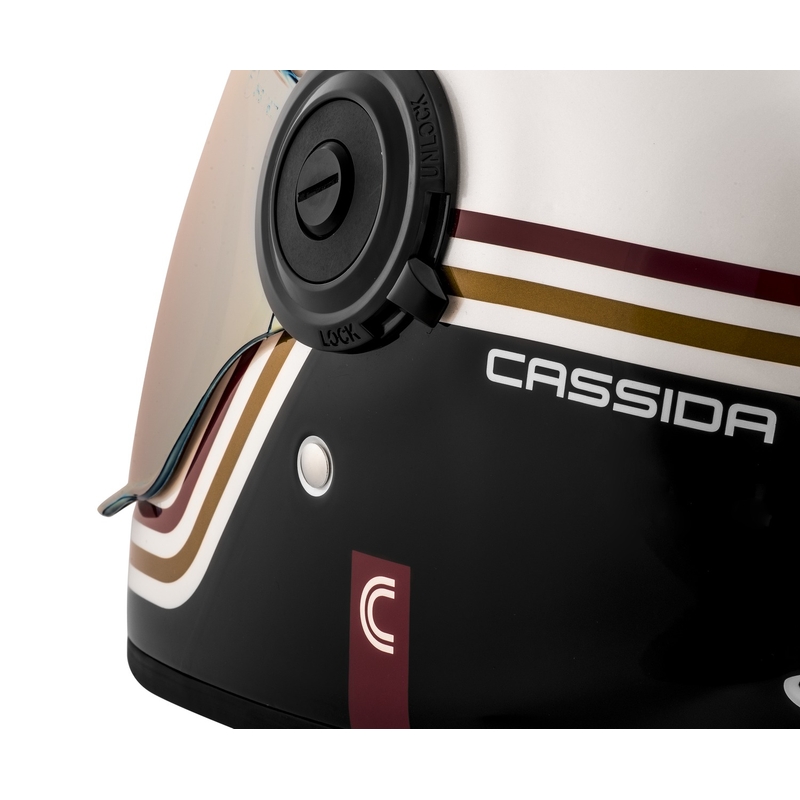 "Cassida Fibre Super Hooligan" juodai žalias integruotas motociklininko šalmas išpardavimas