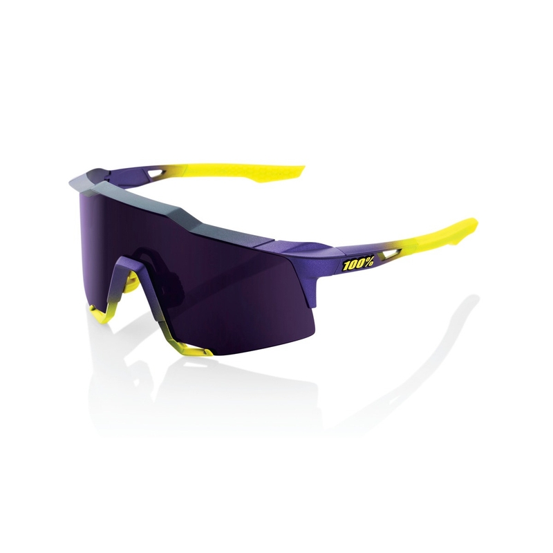 100% SPEEDCRAFT Matiniai metaliniai akiniai nuo saulės Digital Brights violetinės-geltonos spalvos (violetinis stiklas)