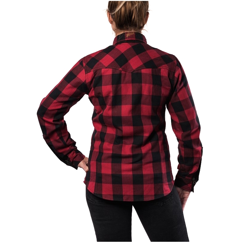 Moteriški motociklininko marškinėliai BROGER Alaska black-red išpardavimas