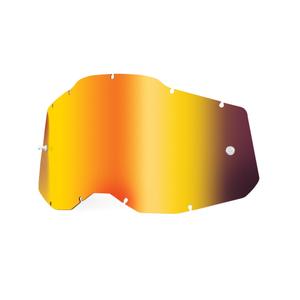 Plexi 100% Racecraft 2/Accuri 2/Strata 2 raudonas veidrodinis (nuo rūko)