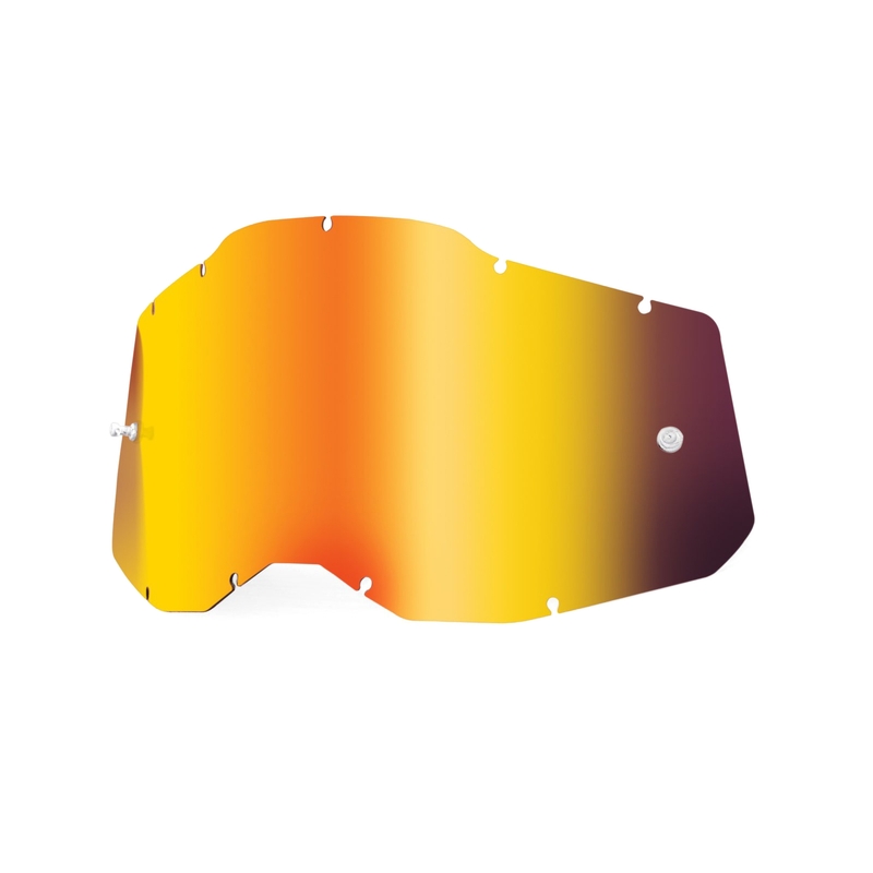 Plexi 100% Racecraft 2/Accuri 2/Strata 2 raudonas veidrodinis (nuo rūko)