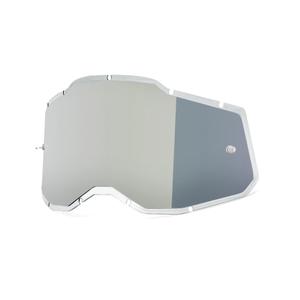 Plexi 100% įpurškiamas Racecraft 2/Accuri 2/Strata 2 sidabrinis veidrodėlis (nuo rūko)