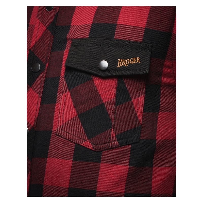 Motociklininko marškinėliai BROGER Alaska black-red išpardavimas