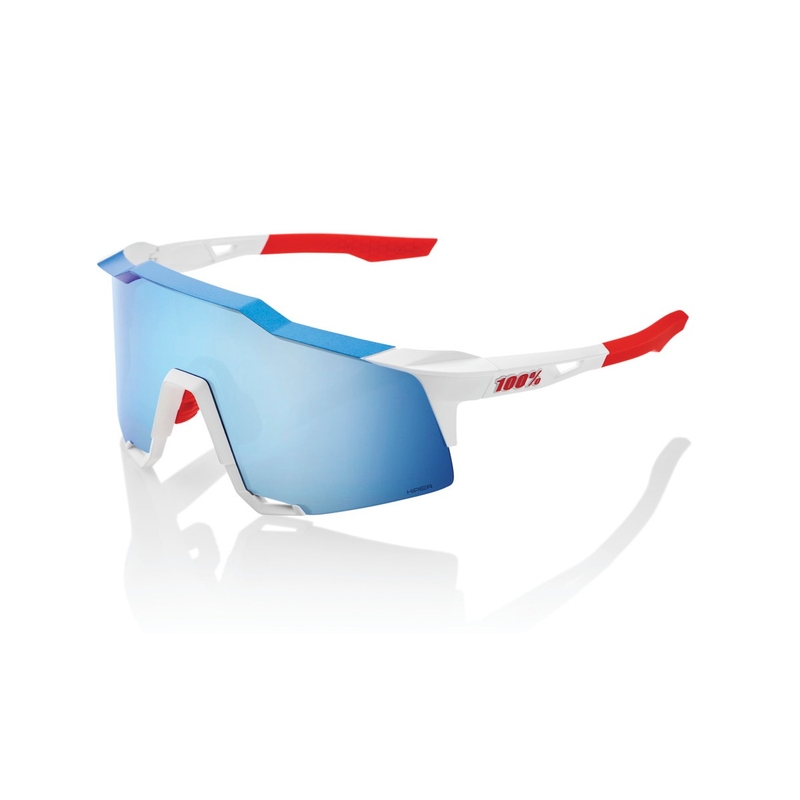 Akiniai nuo saulės 100% SPEEDCRAFT TotalEnergies Team red-white-blue (HIPER mėlynas stiklas)