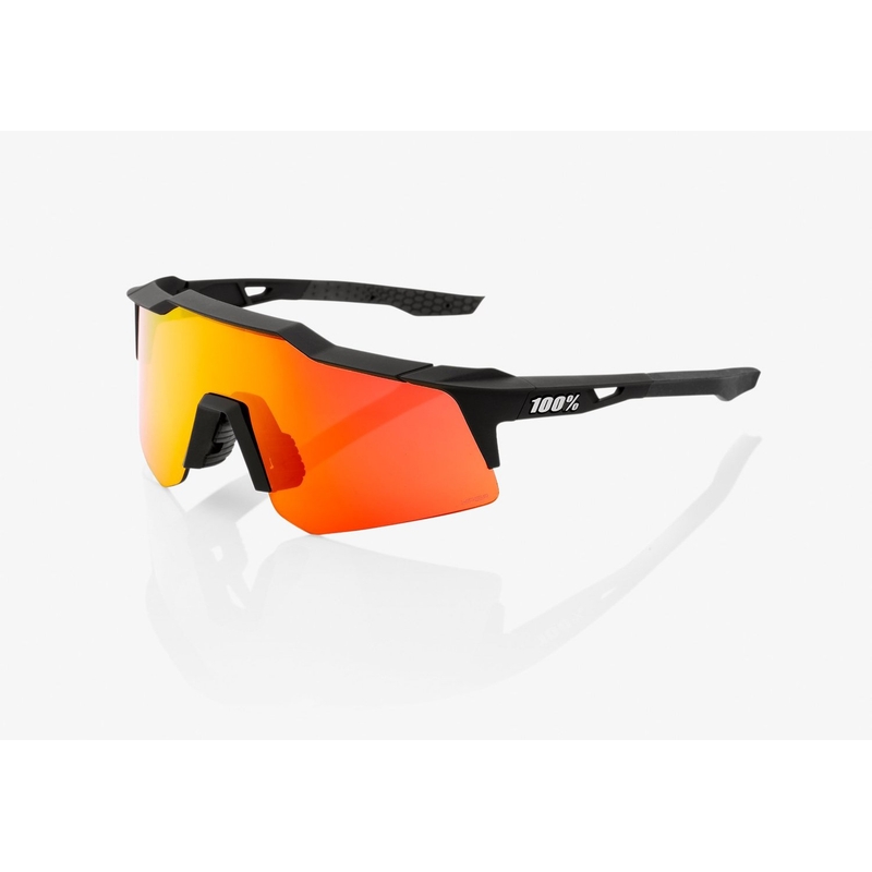 Akiniai nuo saulės 100% SPEEDCRAFT XS black (raudonas stiklas)