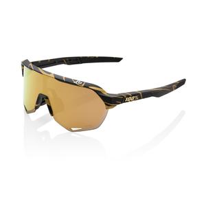 Akiniai nuo saulės 100% S2 Peter Sagan LE Metallic Golg Flake black-gold (HIPER auksinis stiklas)