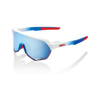 Akiniai nuo saulės 100% S2 TotalEnergies Team Matte red-blue-white (HIPER mėlynas stiklas)