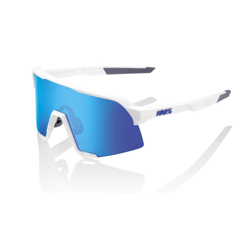 Akiniai nuo saulės 100% S3 Matte White white (HIPER mėlynas stiklas)