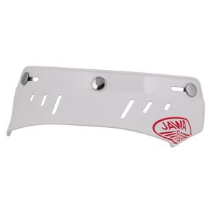 Plokščias skydelis "Cassida Oxygen Jawa" šalmams baltos spalvos