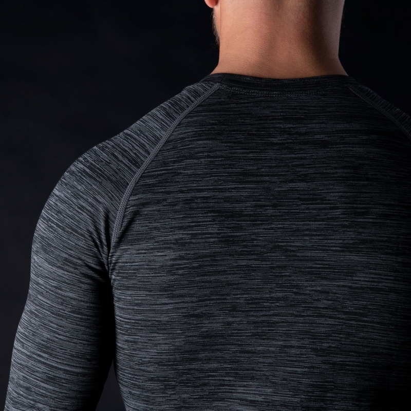 "Oxford Advanced Base Layer" juodai pilki termo marškinėliai ilgomis rankovėmis