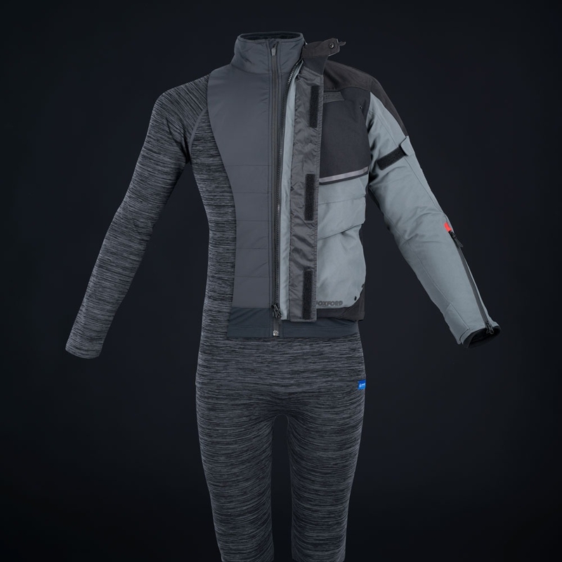 "Oxford Advanced Base Layer" juodai pilki termo marškinėliai ilgomis rankovėmis
