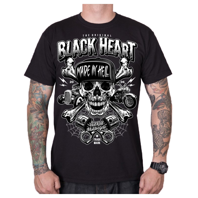 Vyriški marškinėliai Black Heart Sinner black