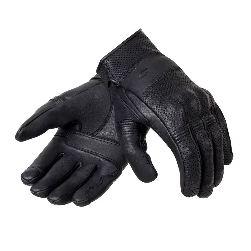 Moteriškos Ozone Stick Custom II motociklininko pirštinės Black