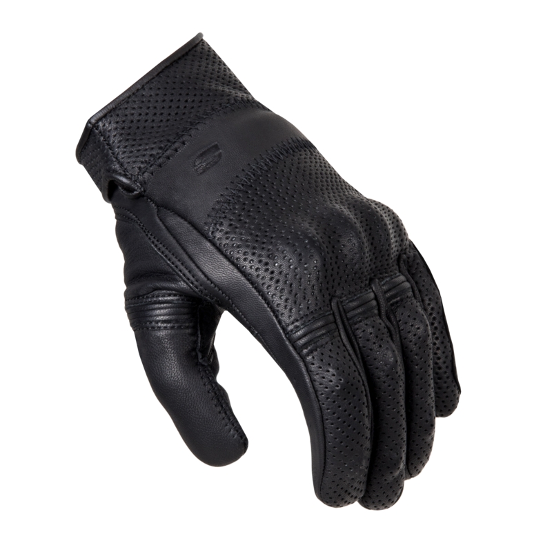 Moteriškos Ozone Stick Custom II motociklininko pirštinės Black