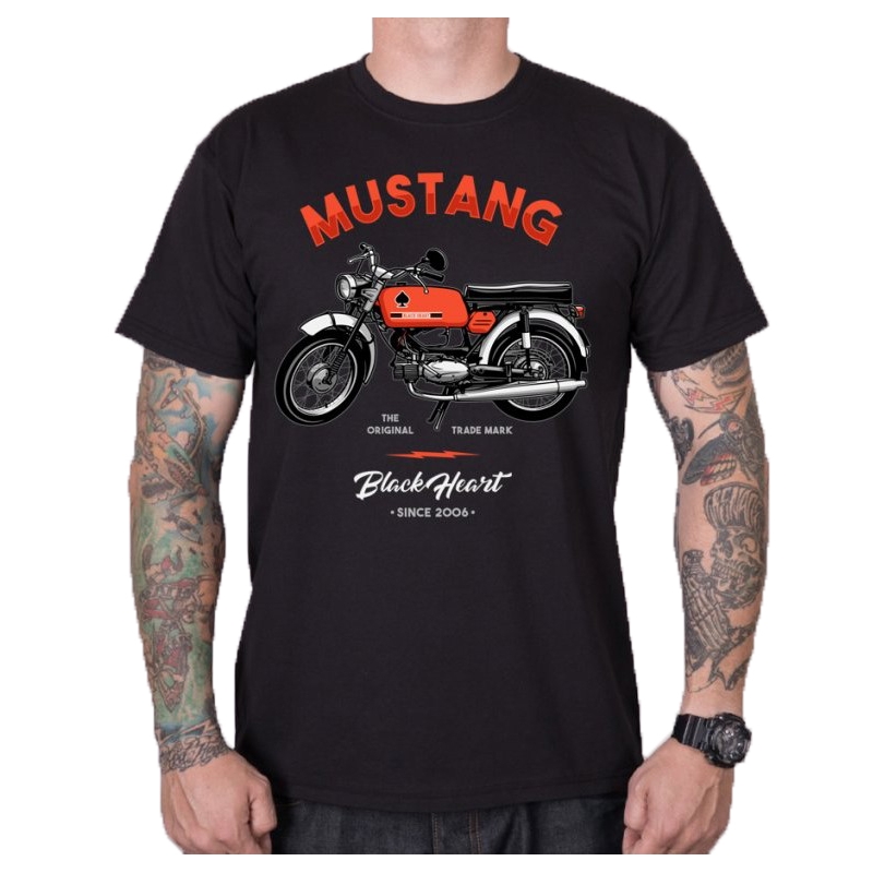 Vyriški marškinėliai "Black Heart Mustang
