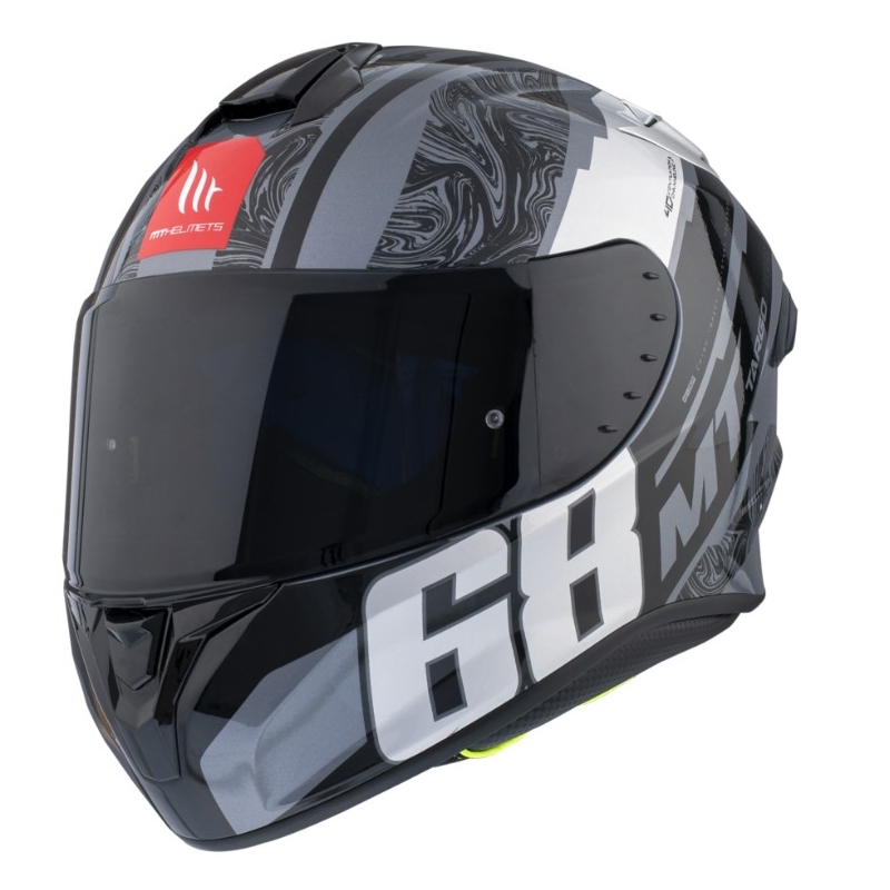 Integrální přilba na motorku MT FF106 Pro Targo Pro Welcome F2 šedá