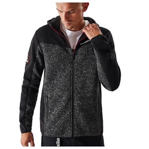 Vyriškas vilnonis džemperis su gobtuvu DAKAR Cross 4 black-grey