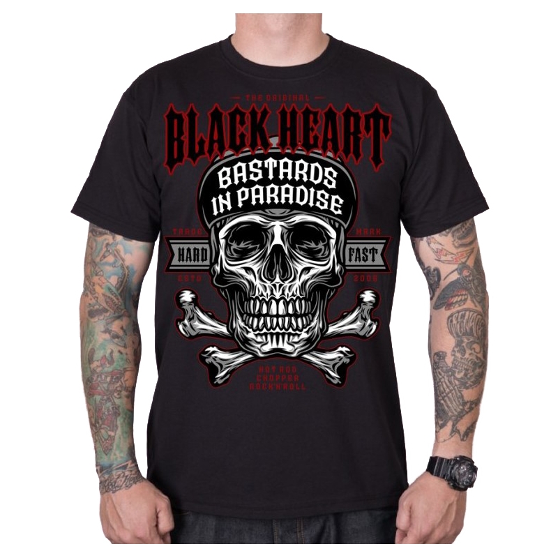 Vyriški marškinėliai Black Heart Bastard In Paradise black