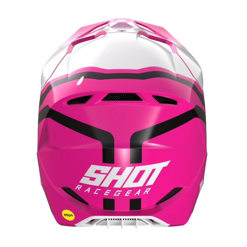 Motokrosová přilba Shot Race Sky bílo-růžová