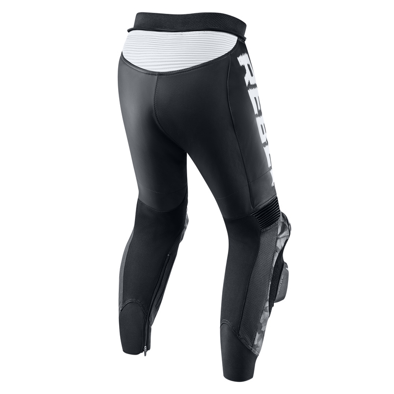 Rebelhorn Rebel juodai baltos motociklininko kelnės išpardavimas