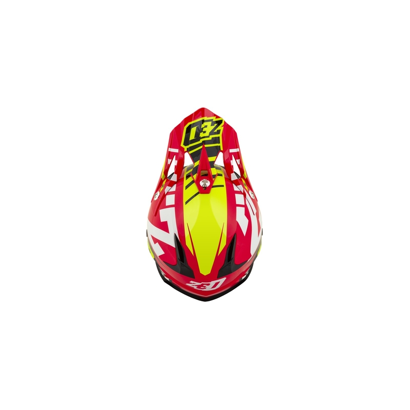 Dětská motokrosová přilba ZED X1.9D červeno-fluo žluto-černo-bílá
